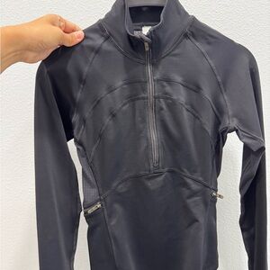 Lululemon Black Half-Zip Athletic Jacket